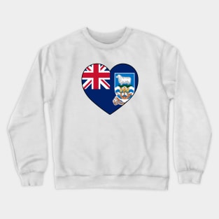 Heart - Falkland Islands _104 Crewneck Sweatshirt